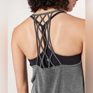 Lululemon Love Knot Tank
Heathered Black gray color strappy back